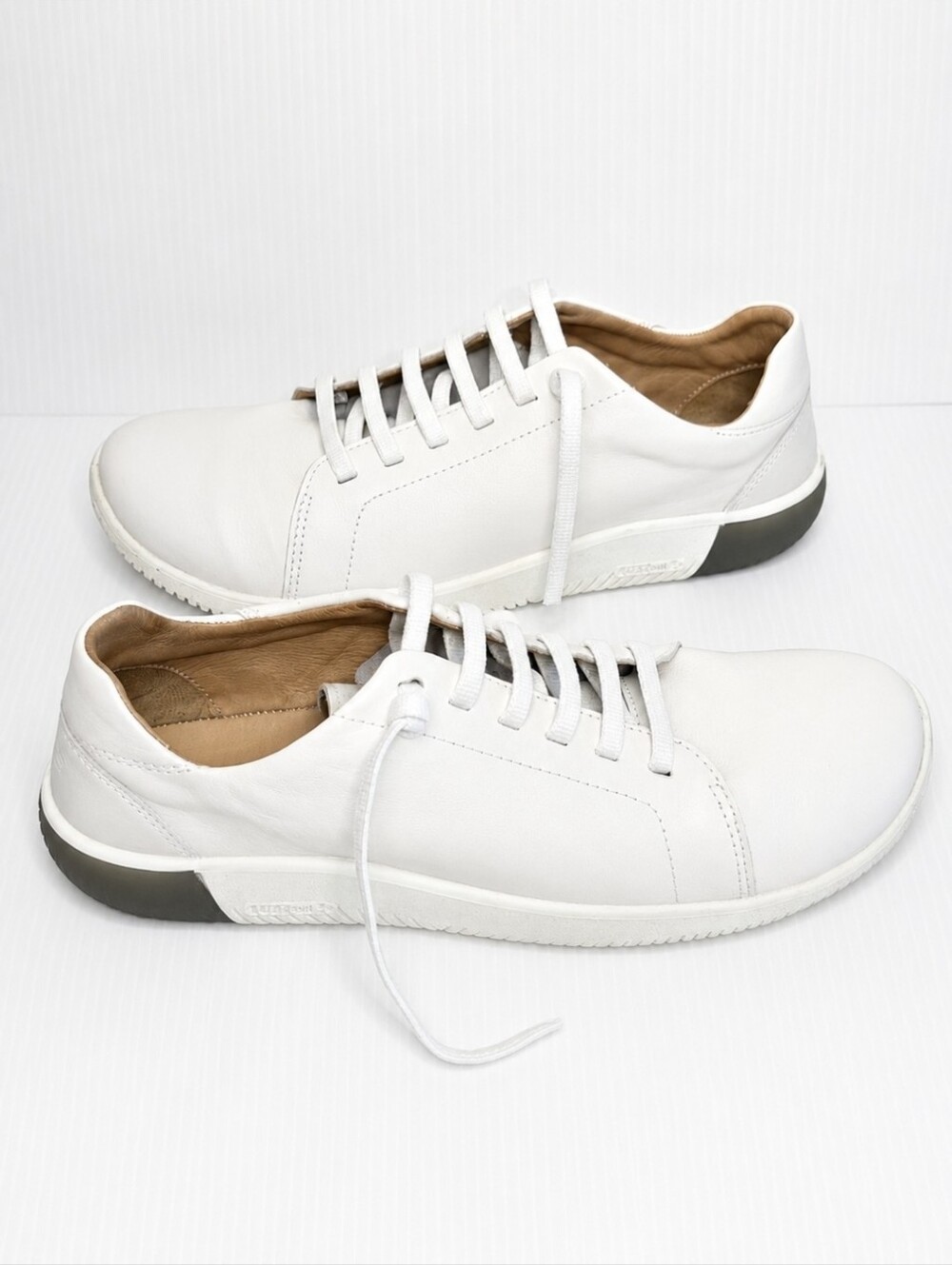 KEEN KNX Leather Sneaker Men's Size 13 White Barefoot Minimalist Comfort Shoes